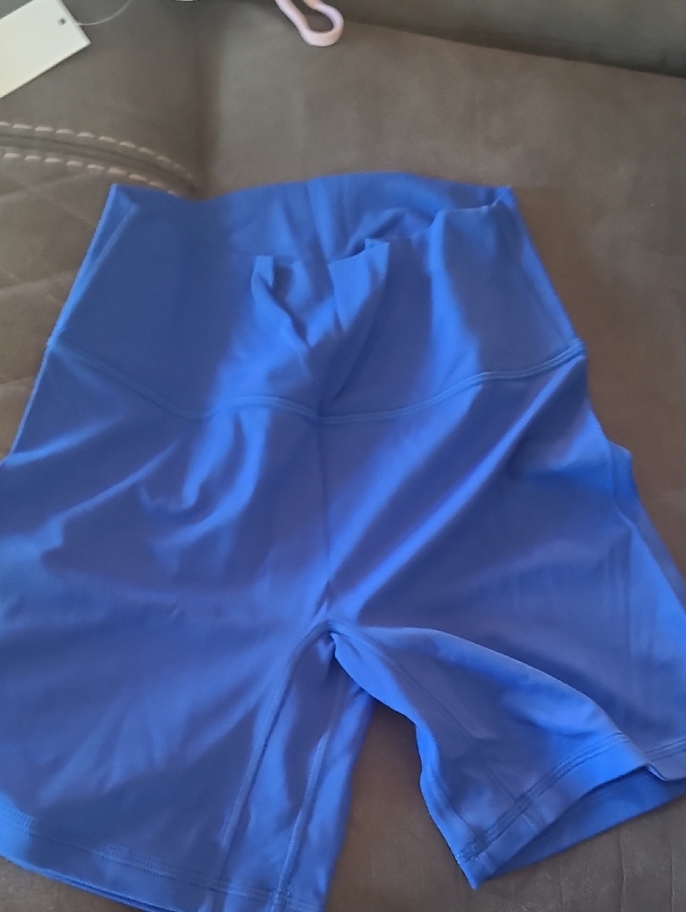 High-Rise Women’s Bike Shorts - Blue